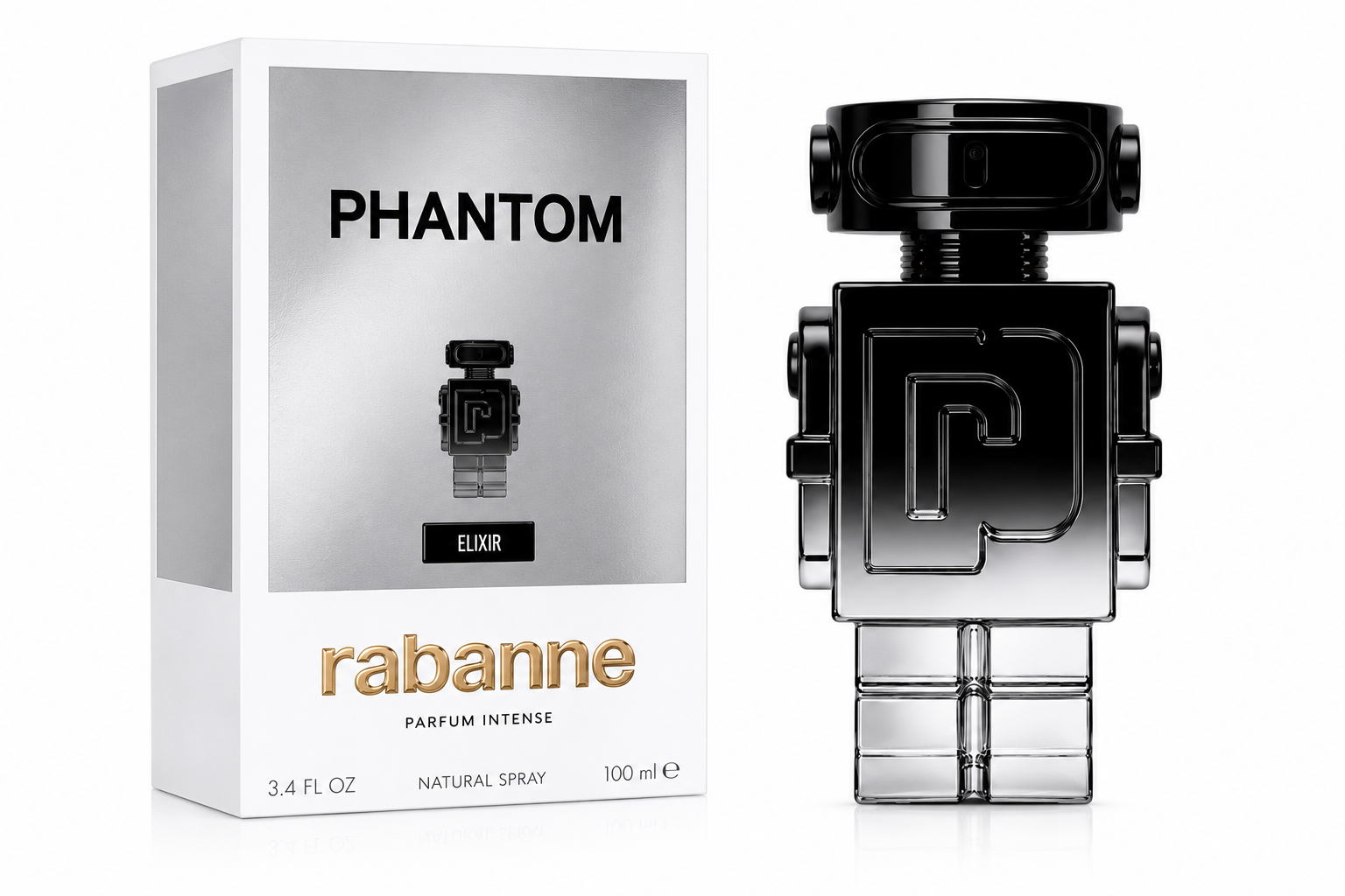 Rabanne Phantom Elixir Parfum Intense para Hombre 100ml