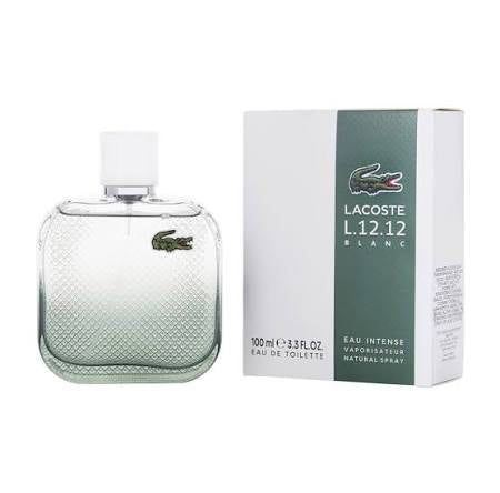 Lacoste L.12.12 Blanc Eau Intense Eau de Toilette para hombre, 100 ml.