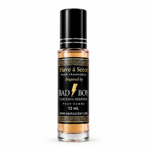 Aceite Bad Boy Carolina Herrera fondo blanco